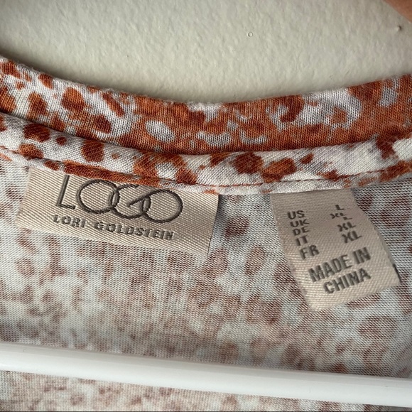 LOGO Lori Goldstein tunic top pockets Large - Picture 5 of 6